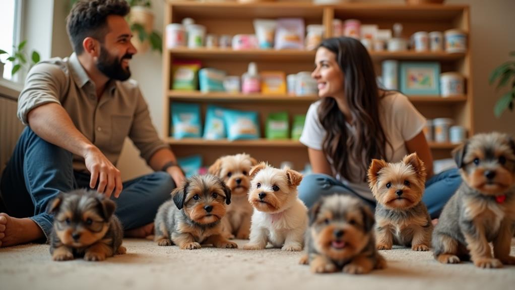 variety of puppy breeds