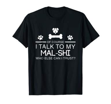 Funny Mal-Shi Dog T-Shirt